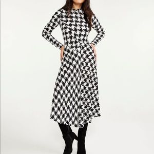 Ann Taylor houndstooth dress.